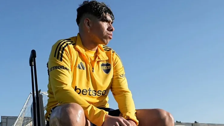 Carlos Palacios entrena en Boca Juniors.