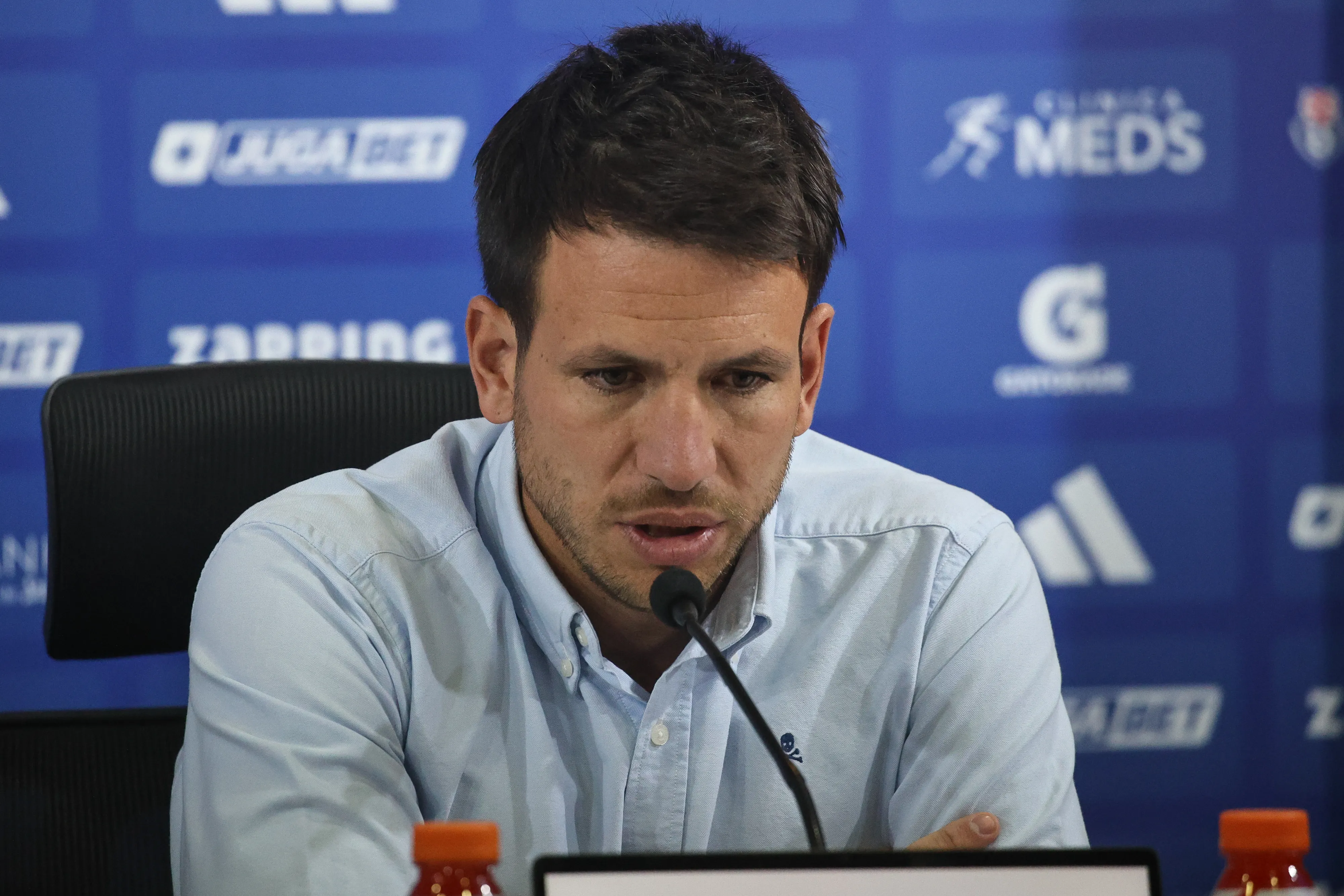 Manuel Mayo habló de varios temas en el Estadio Nacional. (Diego Martin/Photosport).