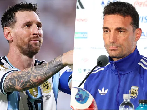 Scaloni se refiere al difícil momento de Messi en medio del Mundial