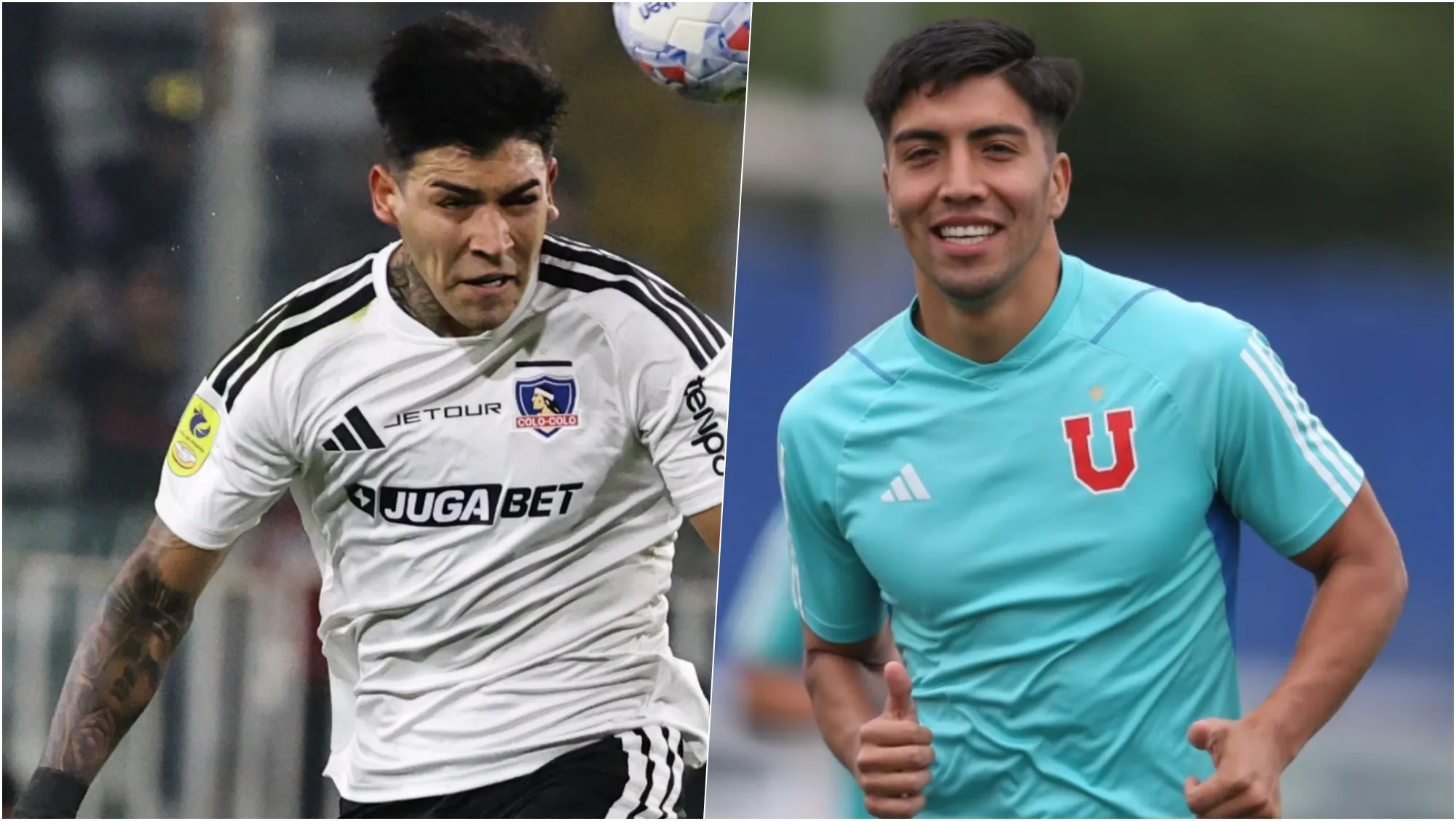 La mamá de los hermanos Ulloa se sinceró sobre un duelo entre ambos en un Superclásico de Colo Colo y la U. Foto: Photosport/Instagram.