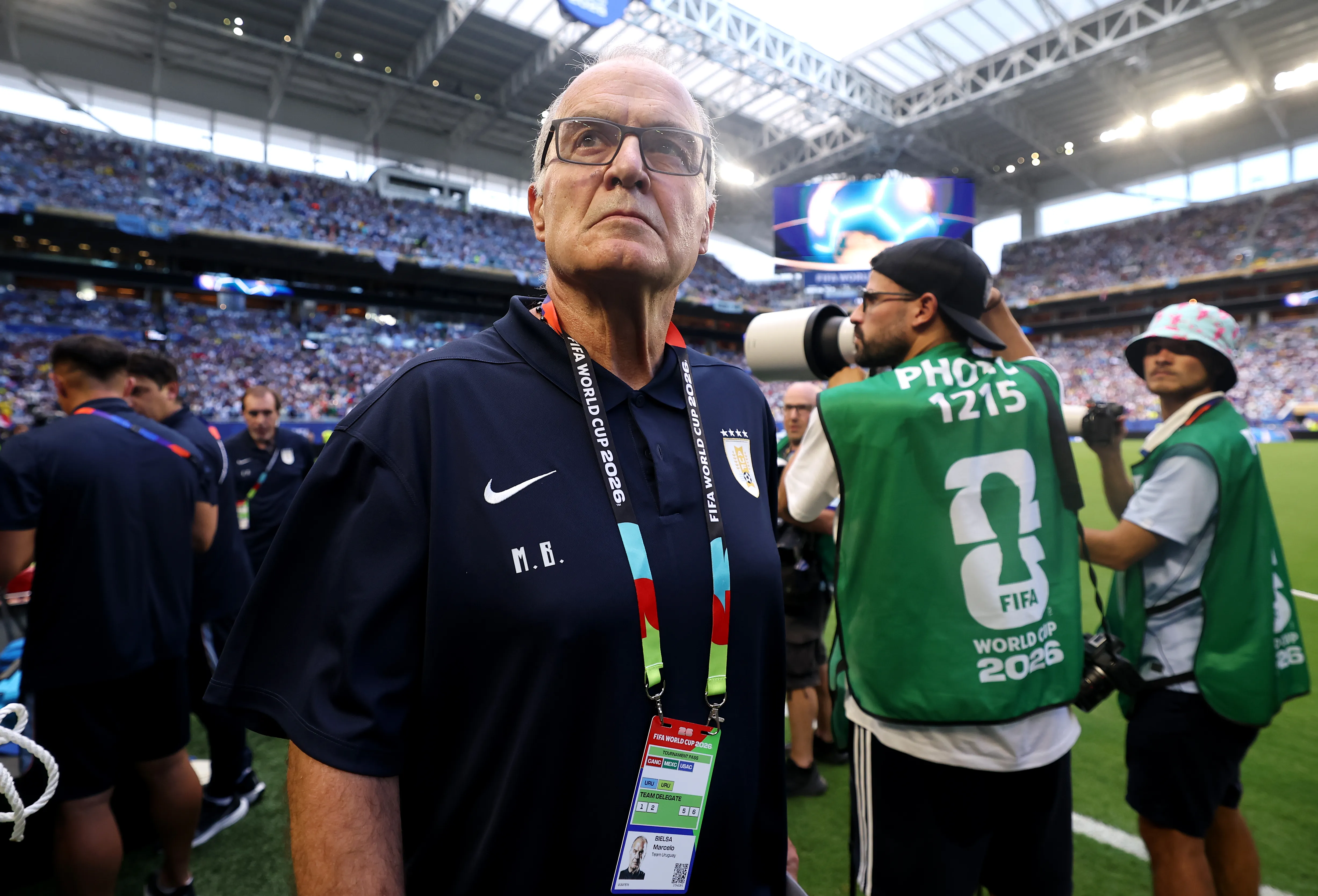 Marcelo Bielsa sigue sin ganar en este Mundial 2026 y ya está al borde de la eliminación con Uruguay. | Foto: Getty Images.