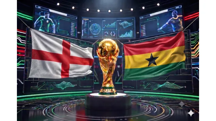 Inglaterra enfrenta a Ghana por la segunda fecha del Grupo L.