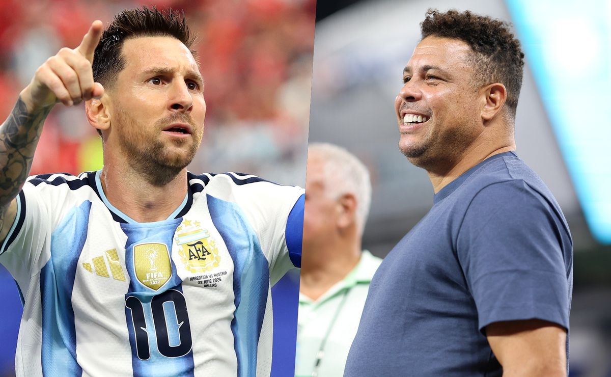 El notable elogio del Fenómeno Ronaldo a Lionel Messi: “Yo a los 38 años ya pesaba 120 kilos”