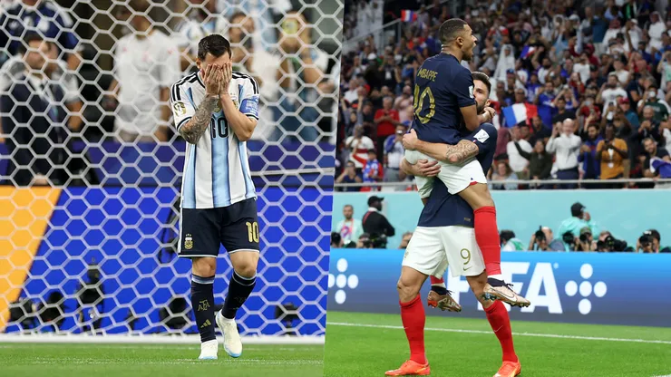 Messi y el gol fallado, previo a su doblete ante Austria.