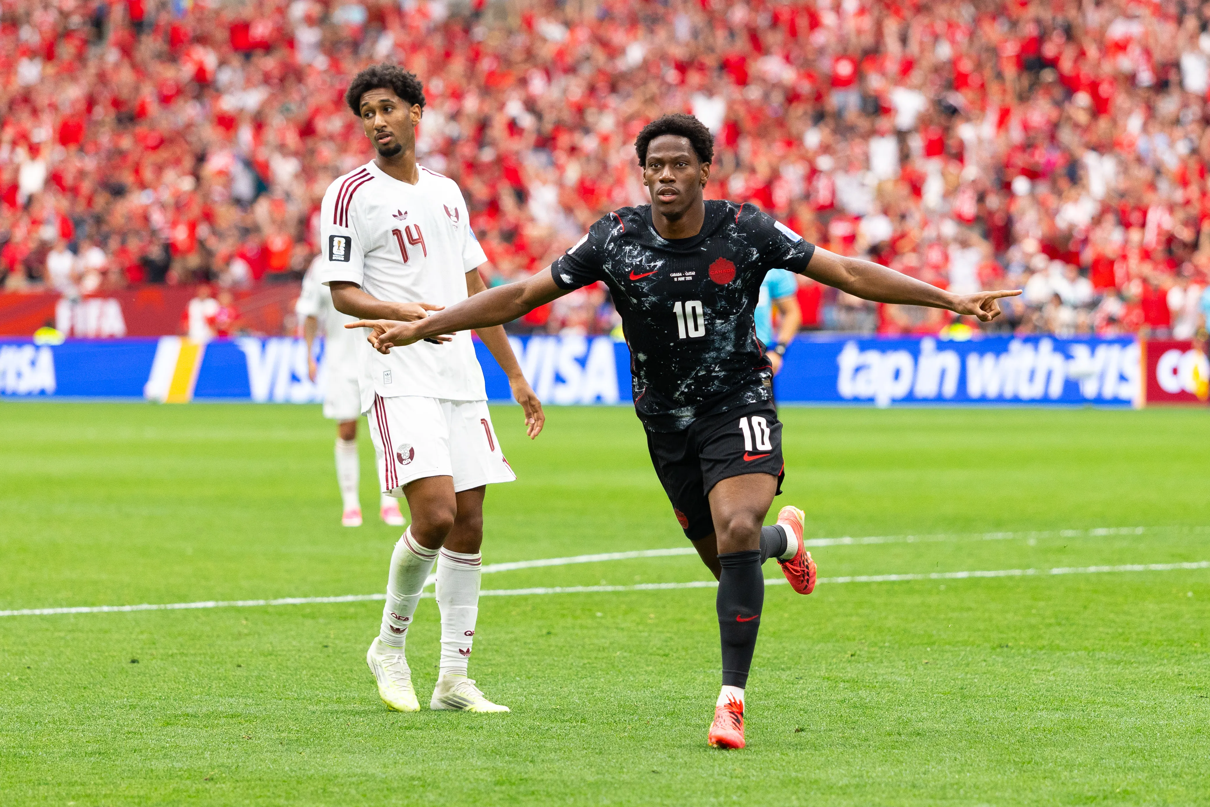 Con Jonathan David, Canadá encontró su carta de gol: marcó tres ante Qatar | Getty Images