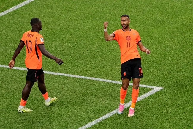 Cody Gakpo dejó loca a la zaga sueca y se transformó en el más desequilibrante de una Selección de Países Bajos que se vistió de Naranja Mecánica | Getty Images
