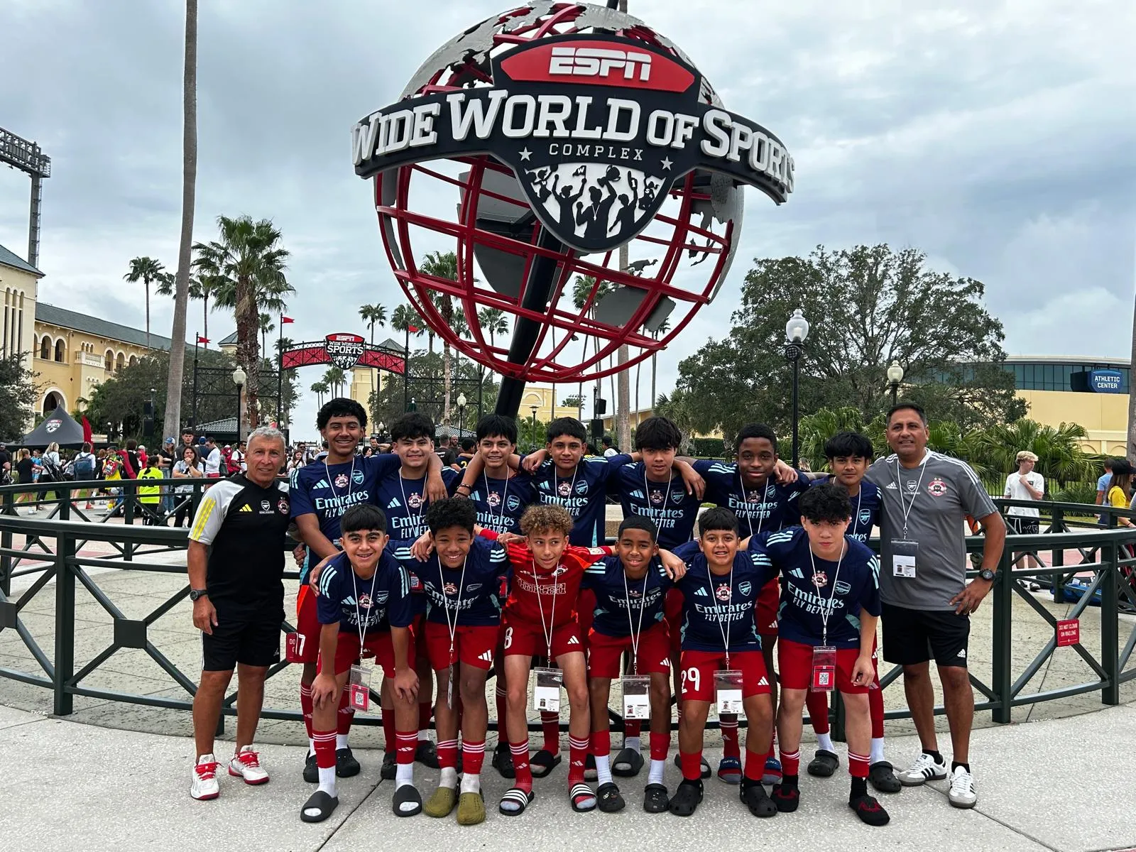 Francisco Ugarte junto a su equipo en Atlanta. (Cedida).