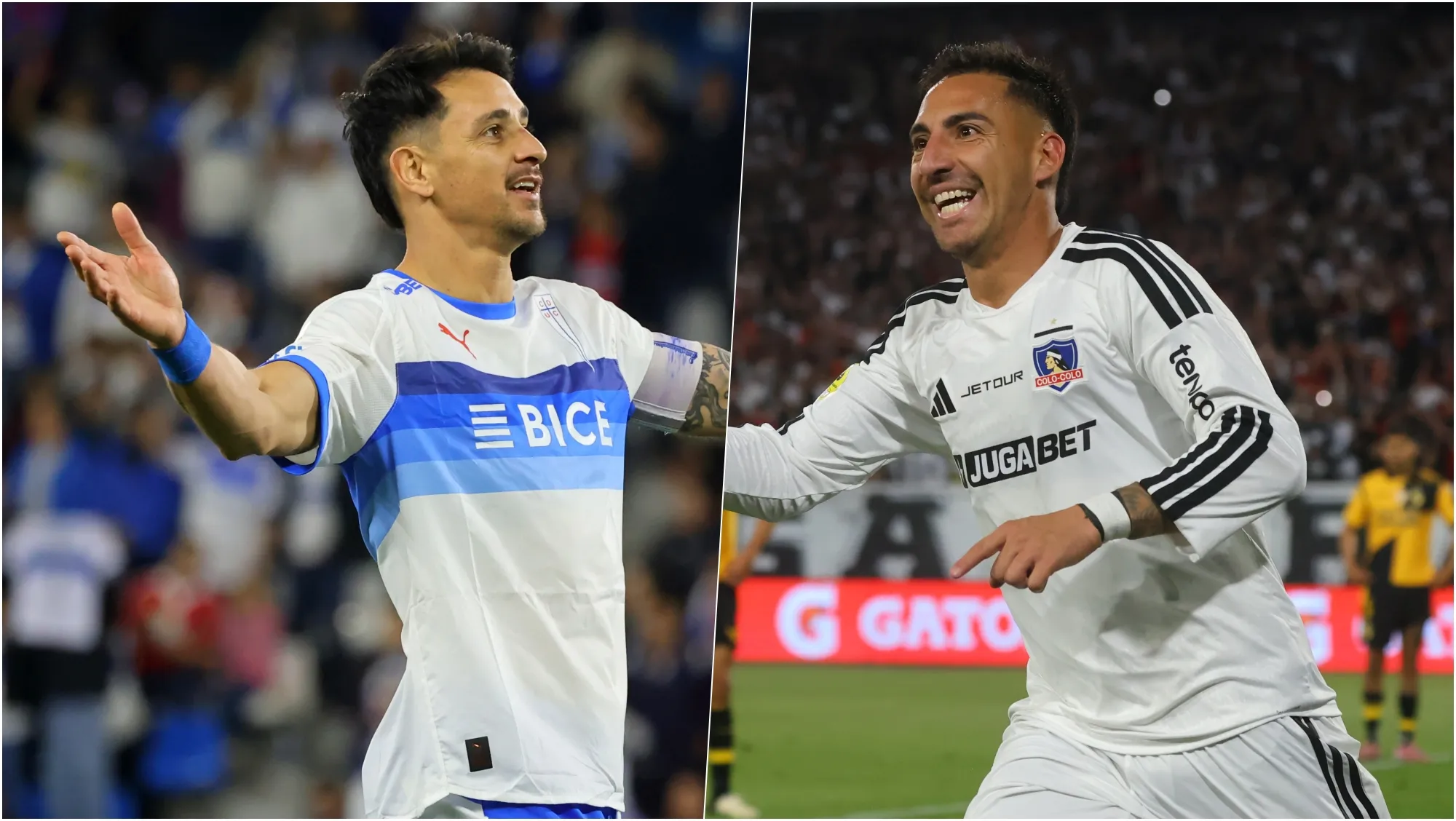 Javier Correa le entrega el apodo del Toro a Fernando Zampedri y elige otro en Colo Colo. Foto: Photosport.