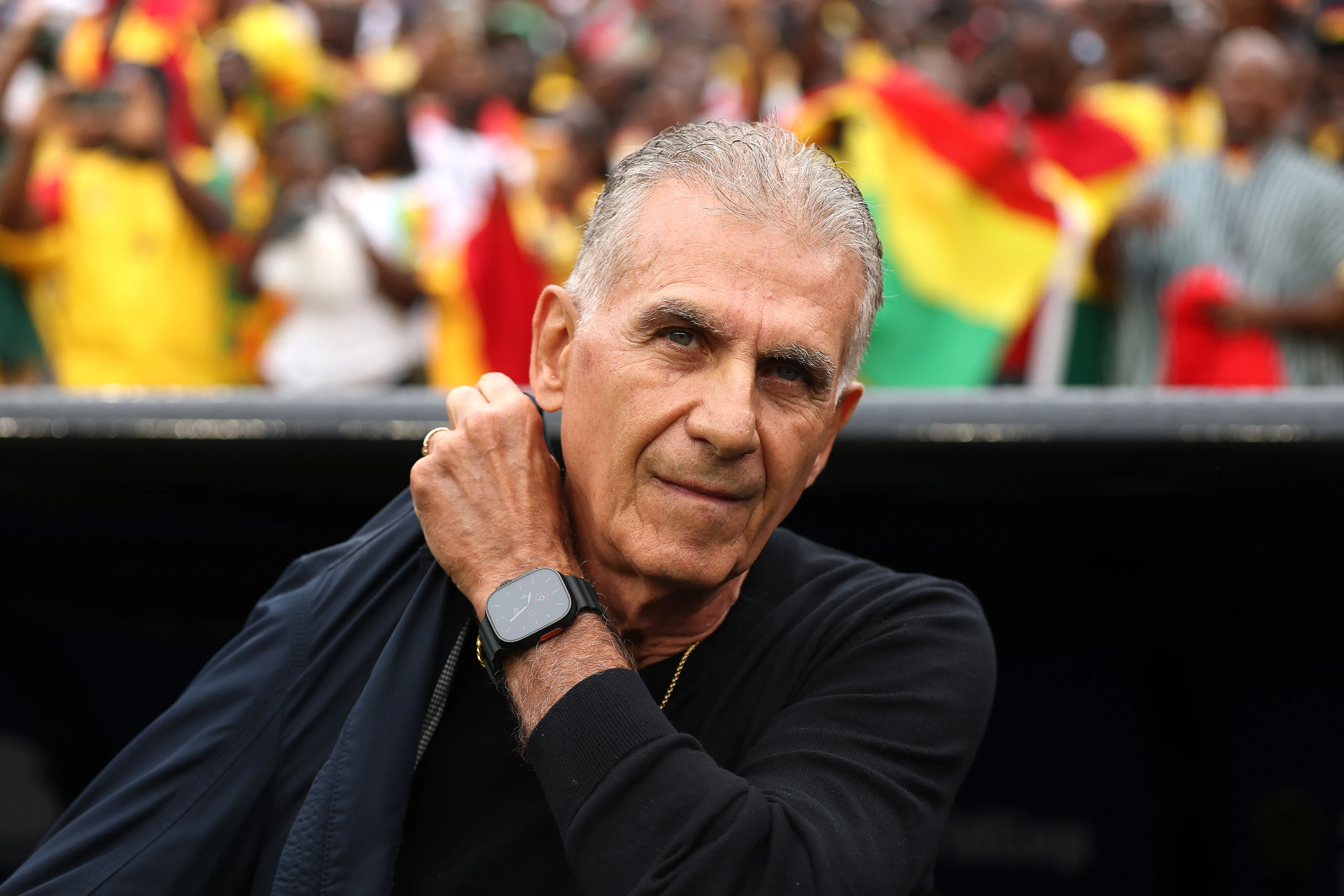 Carlos Queiroz, quien al mando de Ghana está en su quinto Mundial. (Richard Pelham/Getty Images).