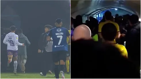 Fuerte pelea tras el partido de Concepción y Huachipato en Copa Chile.