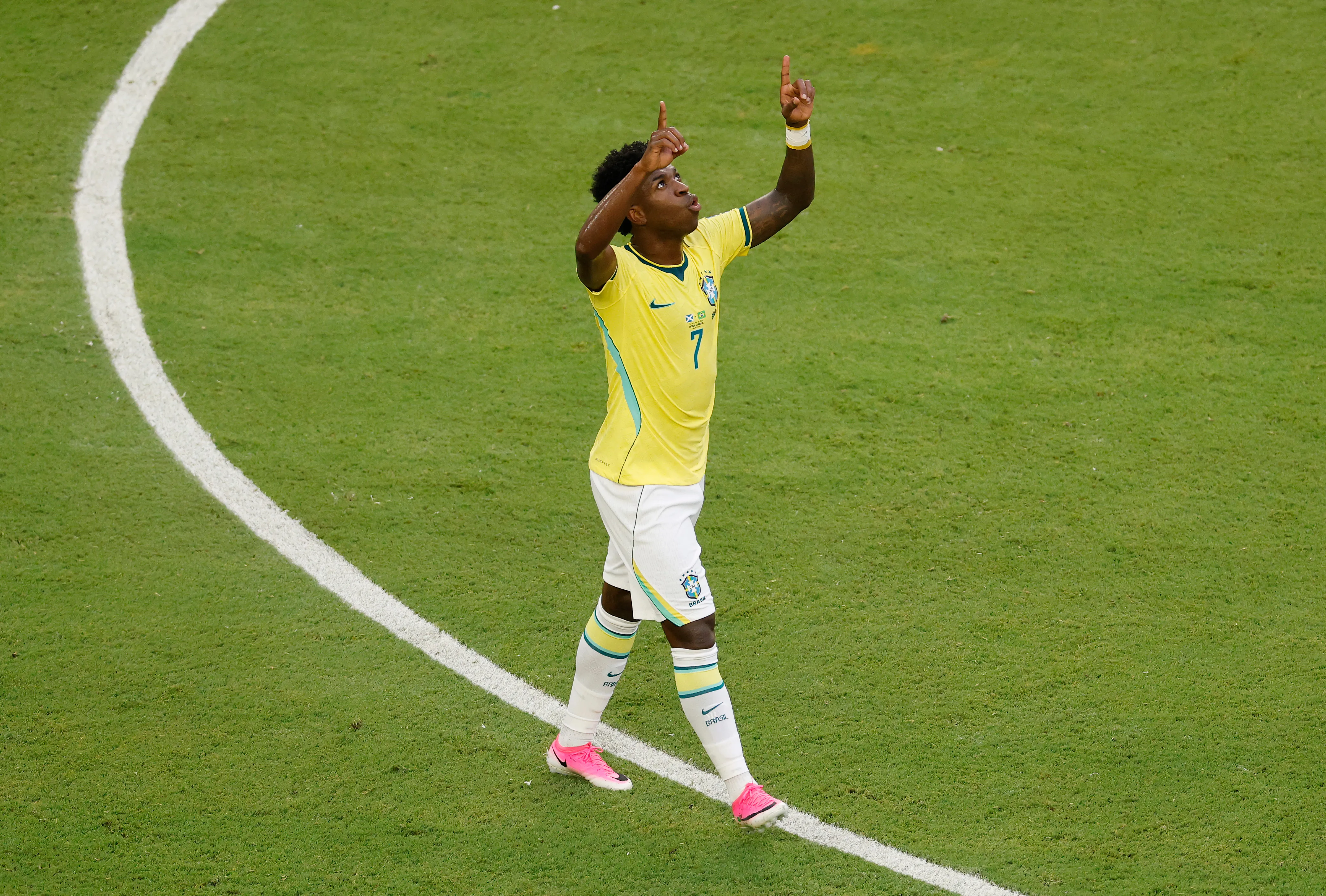 Vinicius Jr anda encendido en la Copa del Mundo. Imagen: Getty
