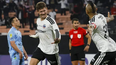 Joaquín Sosa celebró así su gol ante O'Higgins.