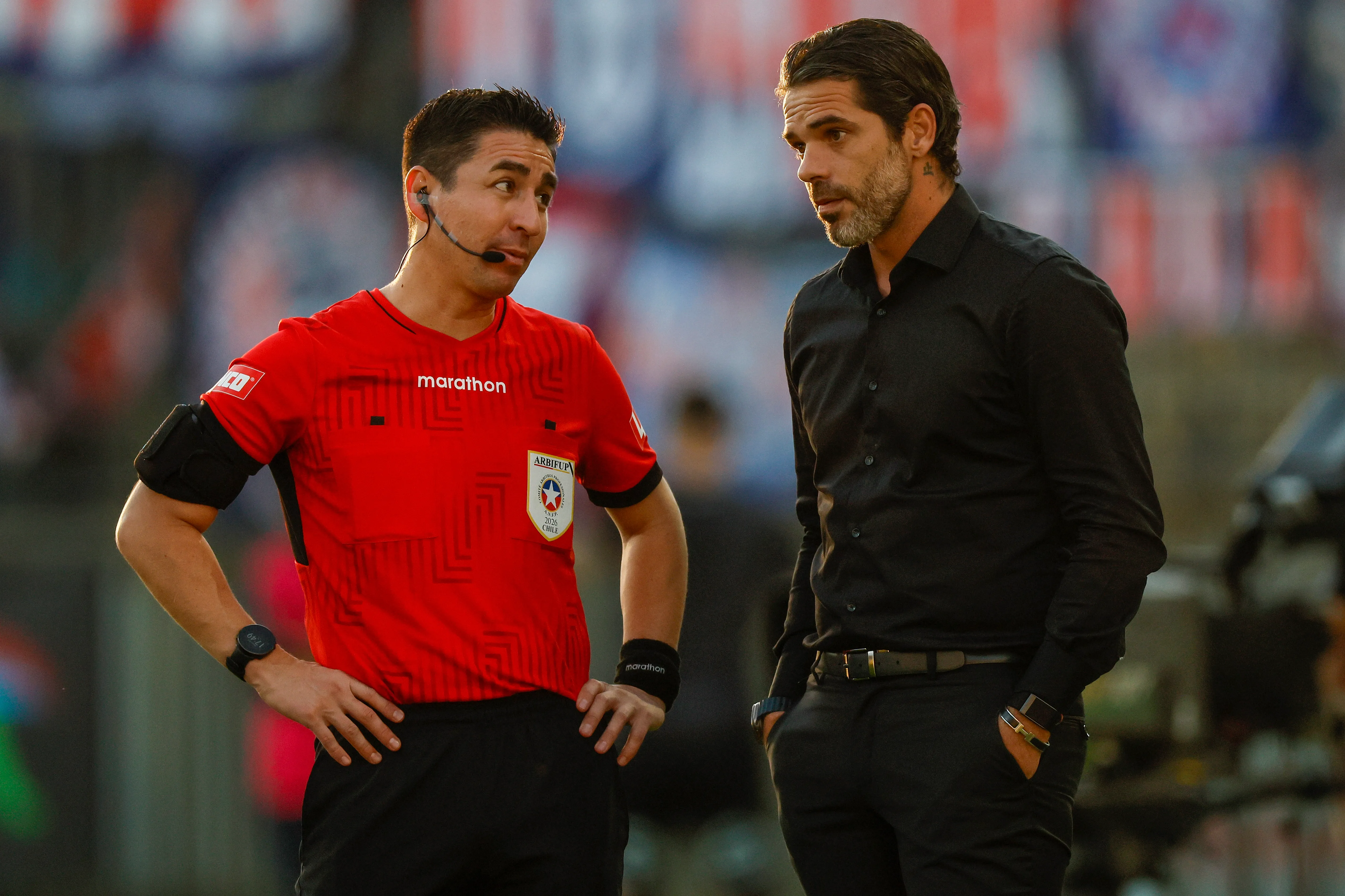 Fernando Gago ha tenido más de algún entredicho con los réferis en la U. (Andres Pina/Photosport).