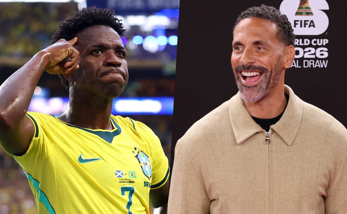 Rio Ferdinand dice lo que muchos piensan del Mundial de Vinícius Júnior: “Si él no rinde, Brasil no gana”