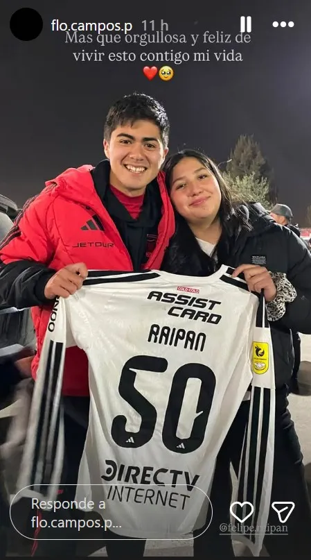 Raipán junto a Flo en el Monumental