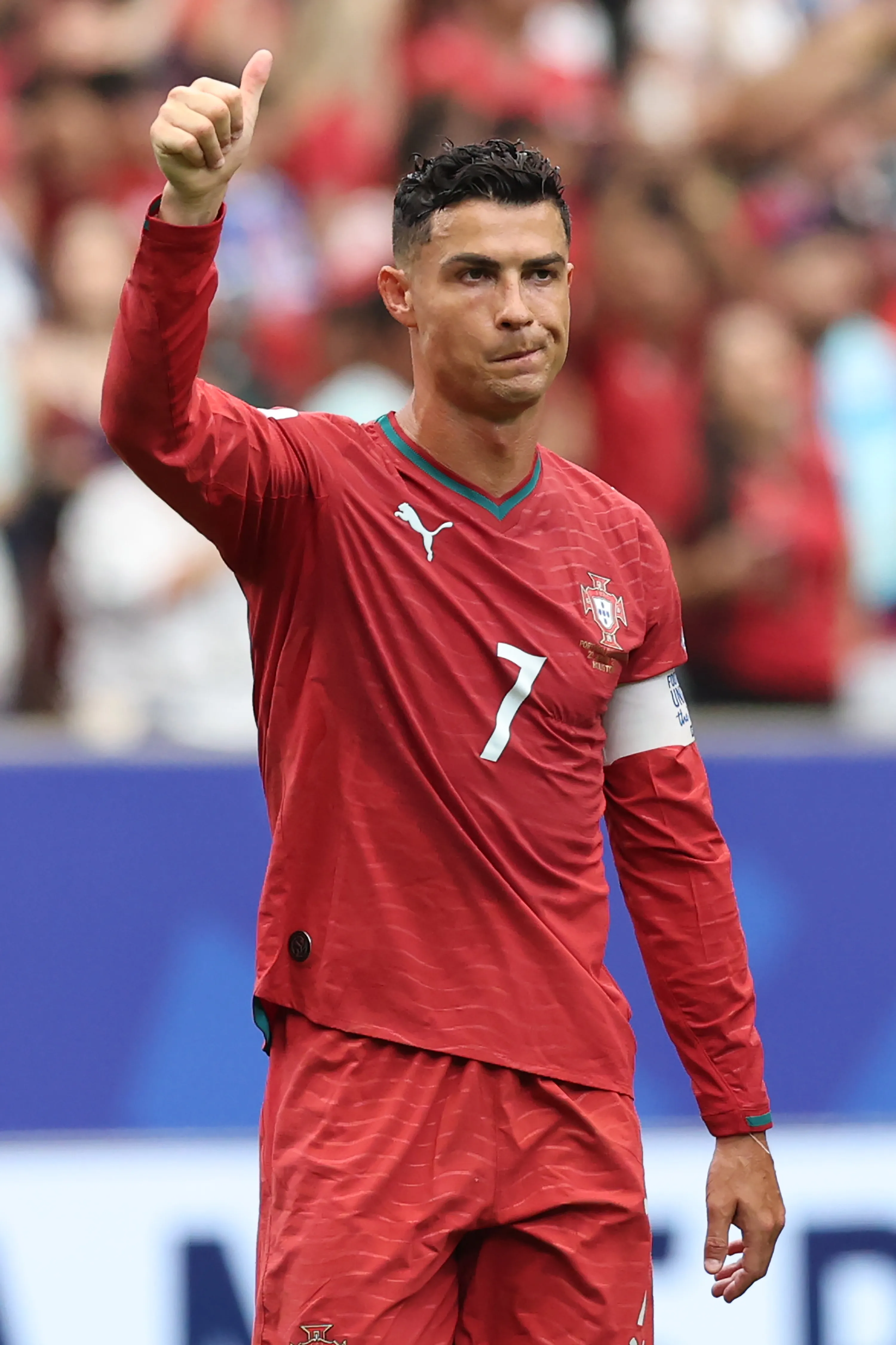 Cristiano Ronaldo está listo para el duelo de este sábado ante Colombia (Photo by Michael Steele/Getty Images)