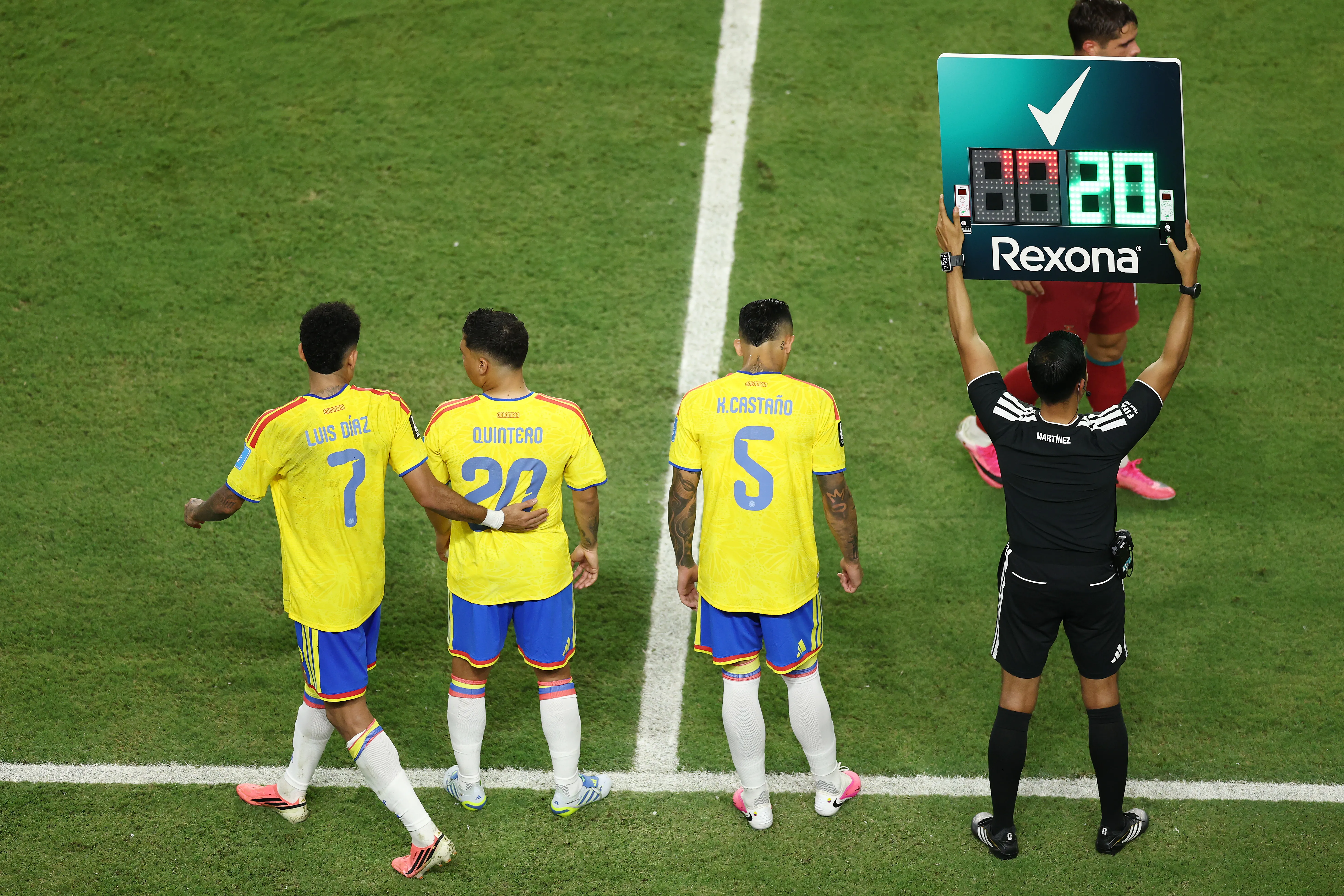 Quintero y Castaño también refrescaron a su equipo en Miami. (Megan Briggs/Getty Images).