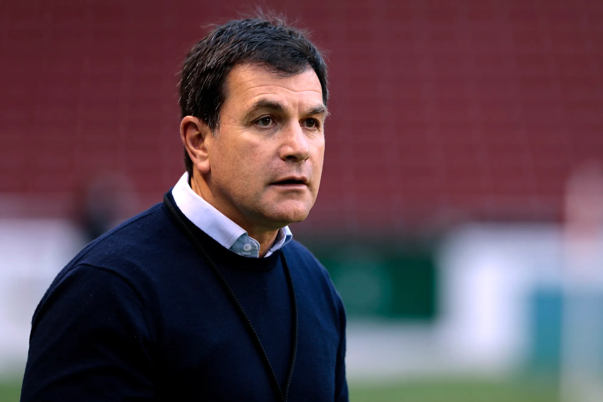Jorge Giordano sacó la voz con fuerza para respaldar a Bielsa. (Franklin Jacome/Getty Images).