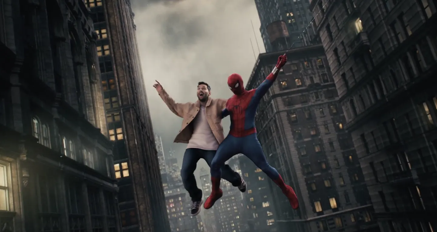 Messi ahora comparte pantalla con Spiderman
