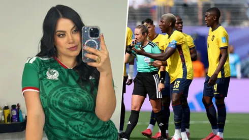 Ana Valero "informó" sobre la ubicación del plantel de Ecuador y desató incidentes en la concentración de la "Tri"