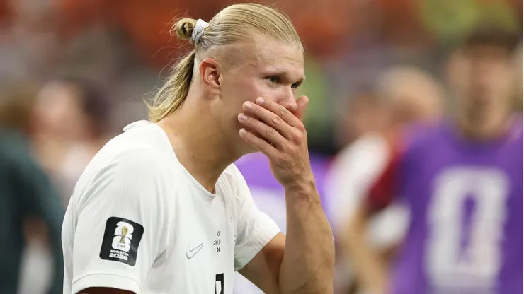 Erling Haaland anotó el gol del triunfo y se llevó una emoción gigantesca por la victoria.