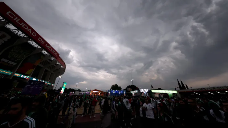 La tormenta en el estadio Ciudad de México en el Mundial 2026.