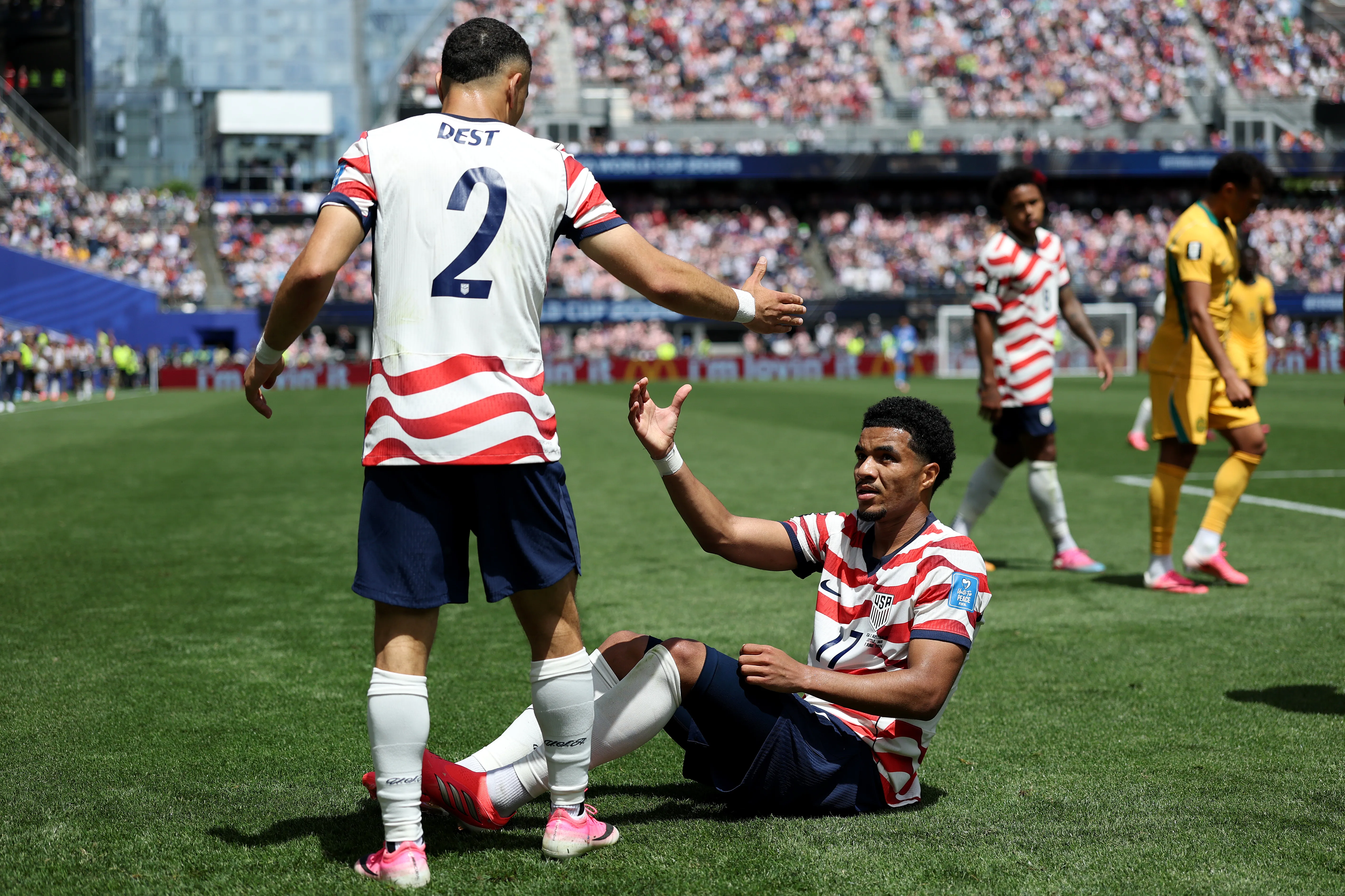 El local, Estados Unidos, juega su partido de 16avos de final | Getty Images
