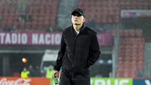 Gonzalo Reyna fue a ver a sus compañeros de la U ante La Calera.