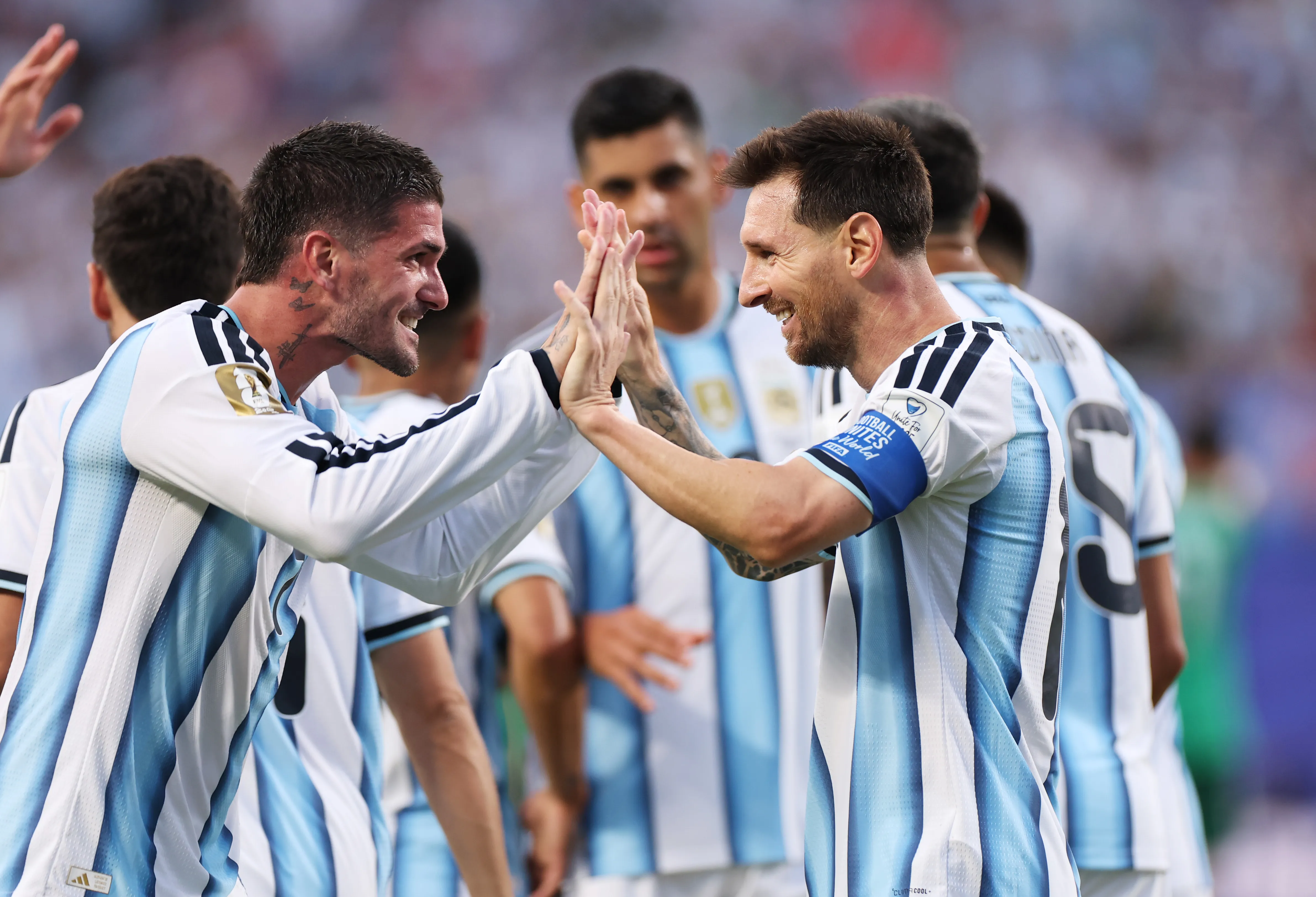 Messi junto a De Paul en Argentina