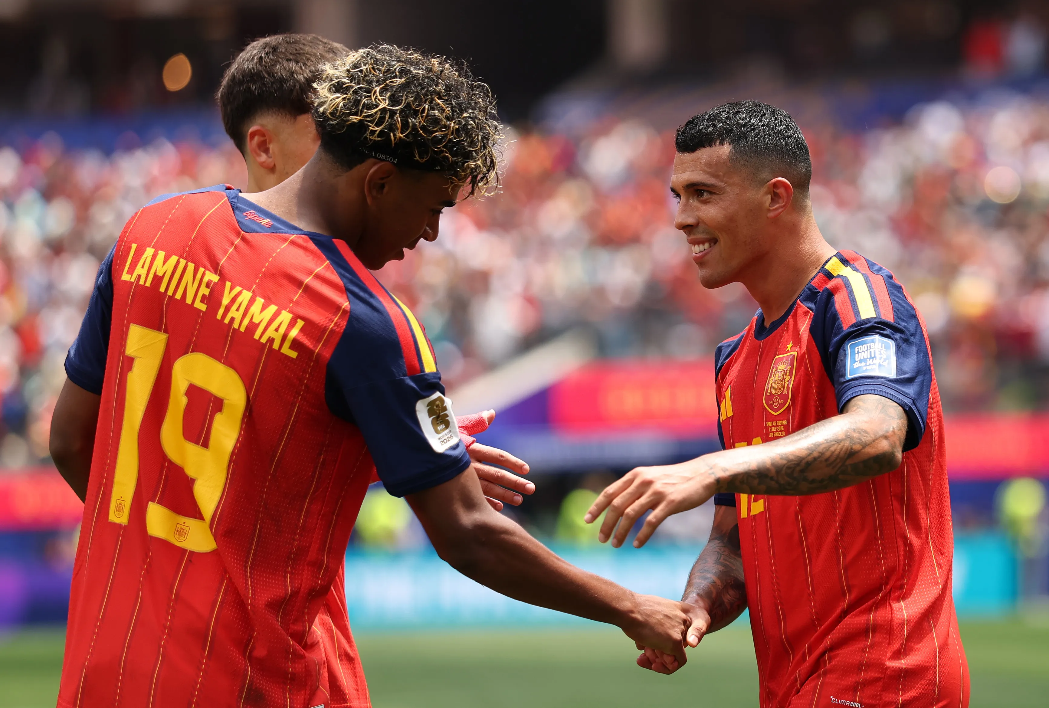 España sacó a pasear a Austria y sigue vivo en el Mundial 2026. Foto: Getty Images.