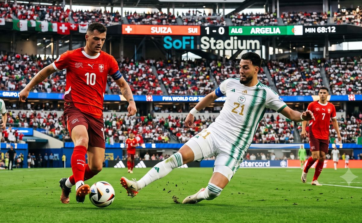 Minuto a minuto: Suiza del “chileno” Rodríguez se juega el paso a octavos del Mundial ante Argelia