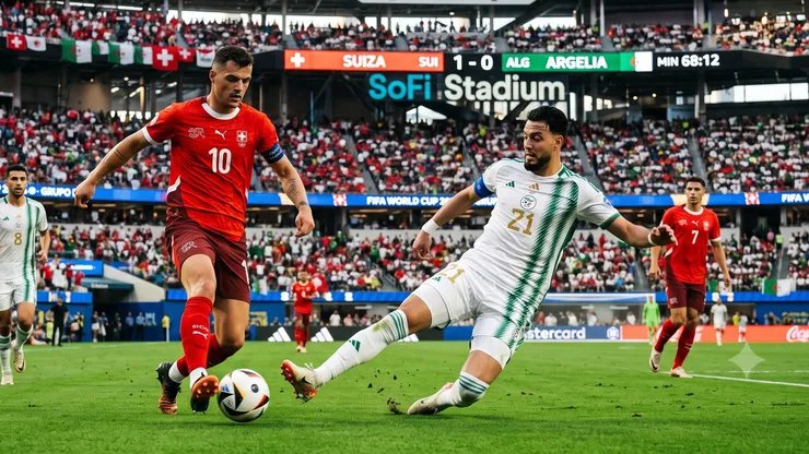 Suiza y Argelia se enfrentan los los 16avos del Mundial 2026.