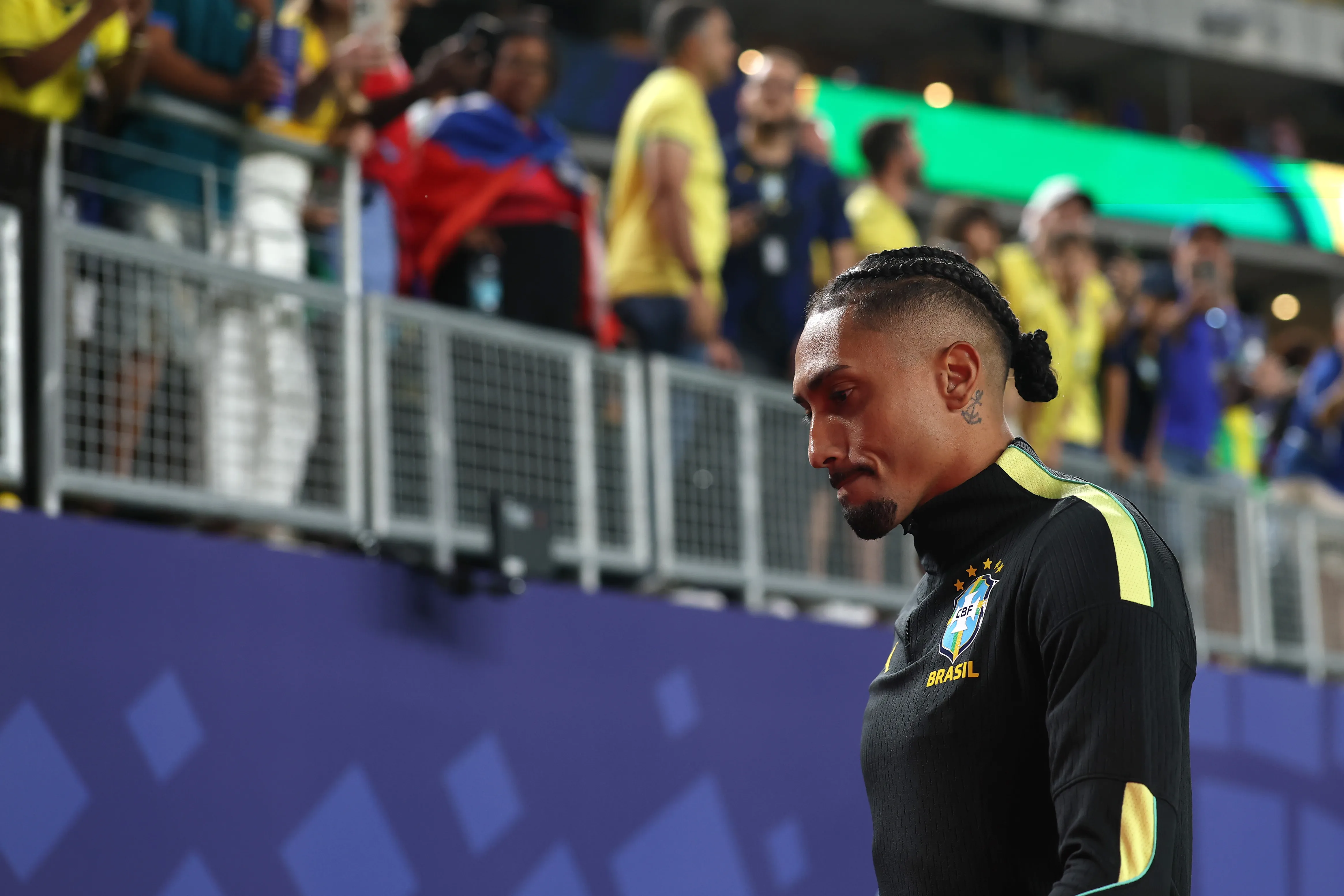 Raphinha se alista para volver a jugar en Brasil. (Photo by Darrian Traynor/Getty Images)