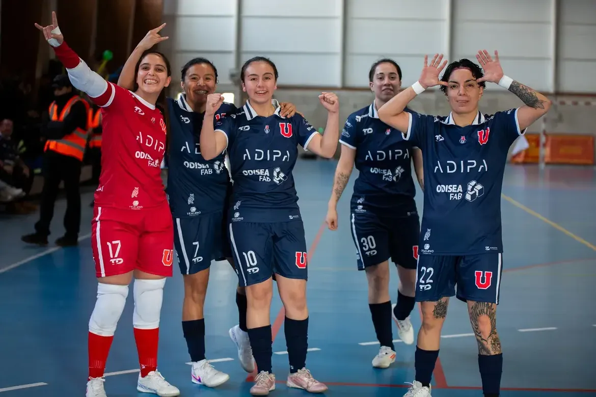 Las campeonas de U de Chile 2026. Foto: Futsal U de Chile.