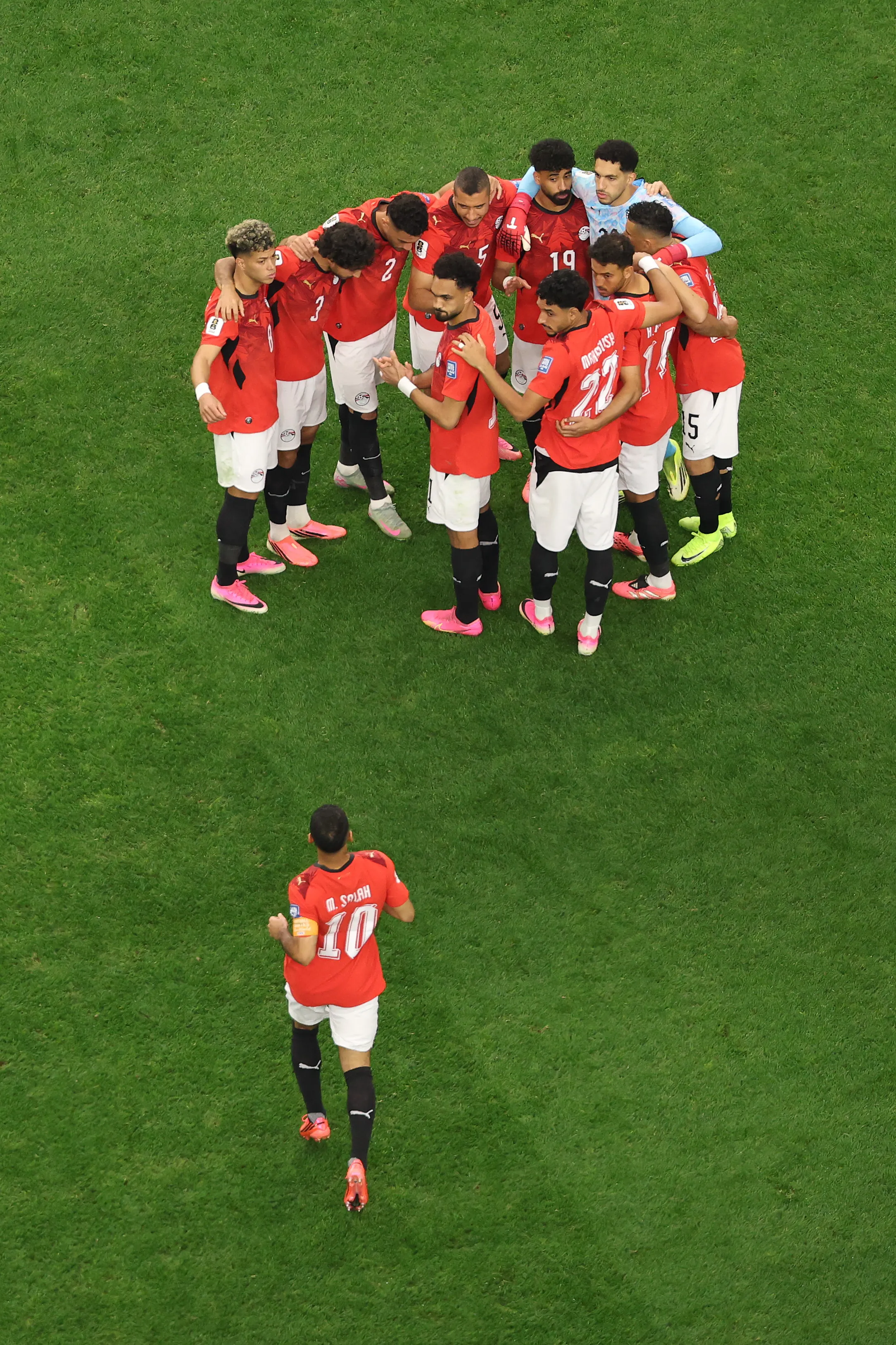 Salah se transformó en el líder de Egipto y ahora se mete en octavos de final del Mundial (Photo by Lars Baron/Getty Images)
