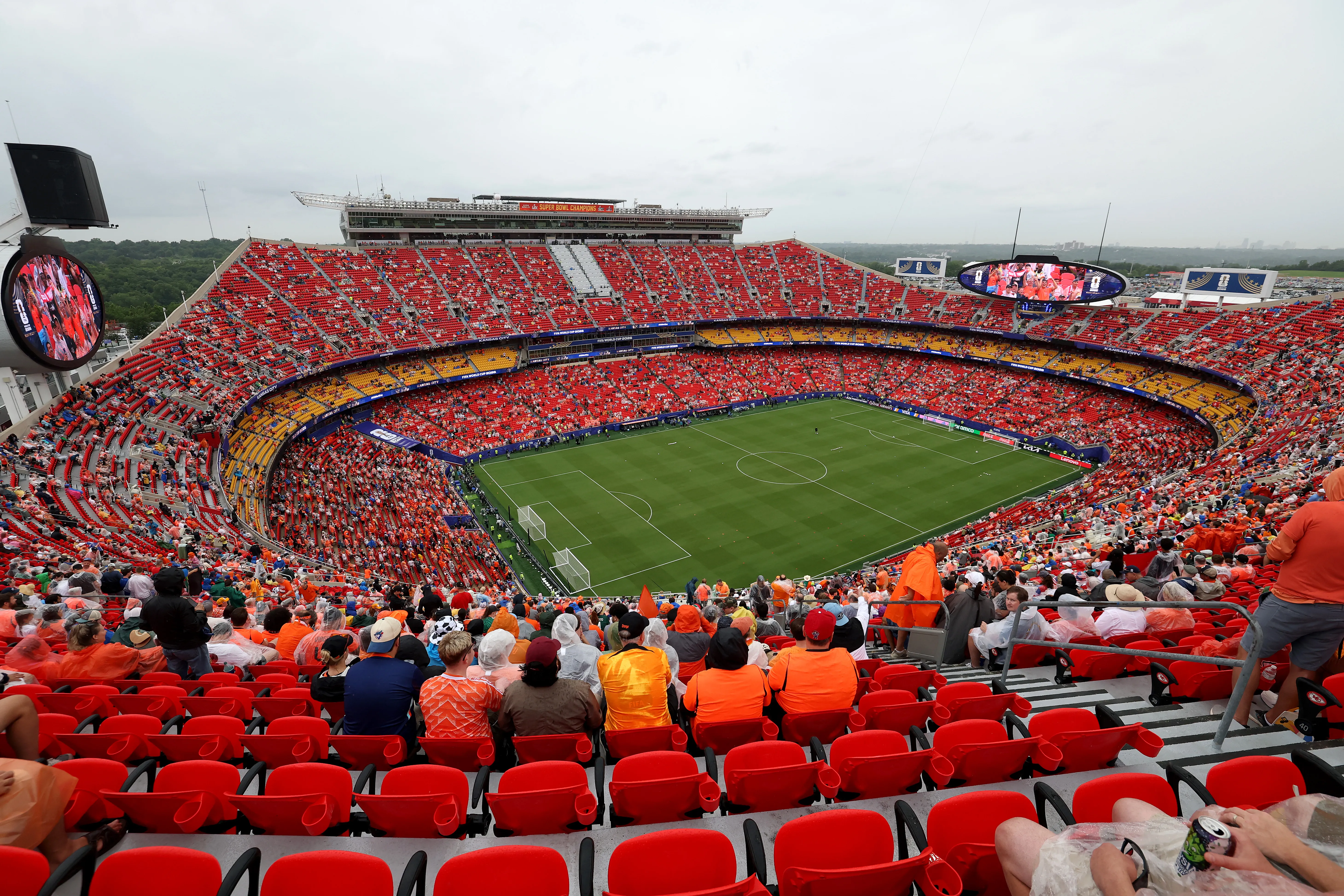 El Arrowhead Stadium, recinto que recibirá el último duelo de 16avos de final del Mundial 2026. | Foto: Getty Images.