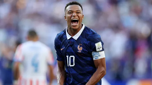 Kylian Mbappé celebró así su gol ante la Albirroja.