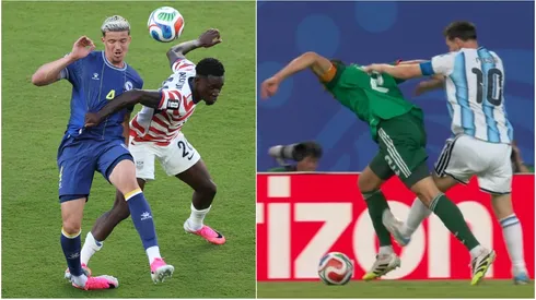 La acción de Folarin Balogun, similar a la de Messi, pero con expulsión para el local.