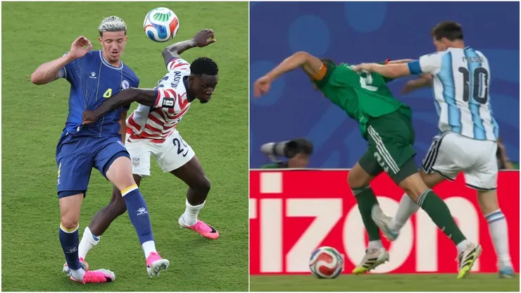 La acción de Folarin Balogun, similar a la de Messi, pero con expulsión para el local.