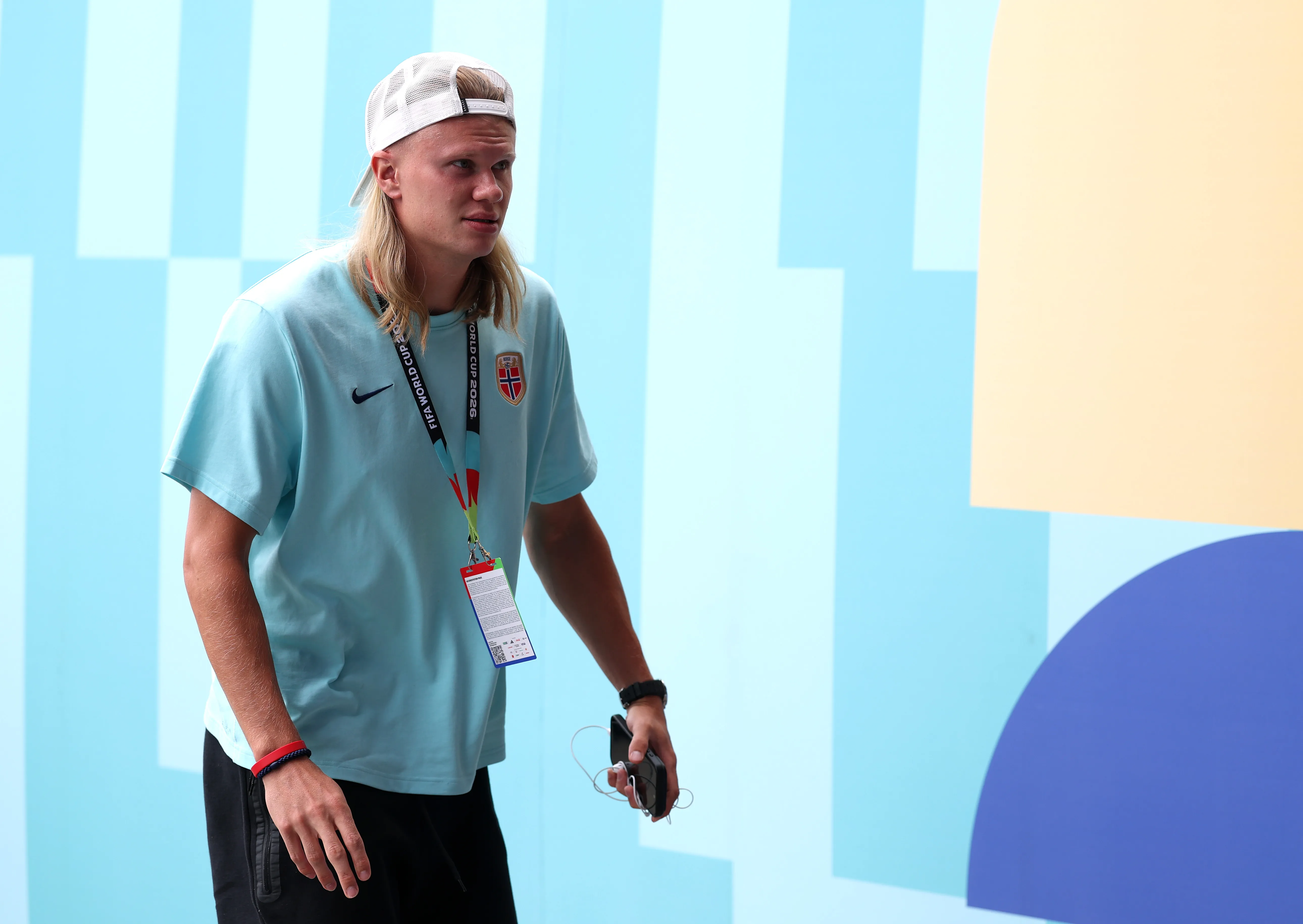 Erling Haaland entrando al estadio | Getty Images