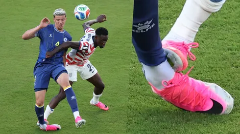 Por esta falta Balogun fue expulsado ante Bosnia y Herzegovina.
