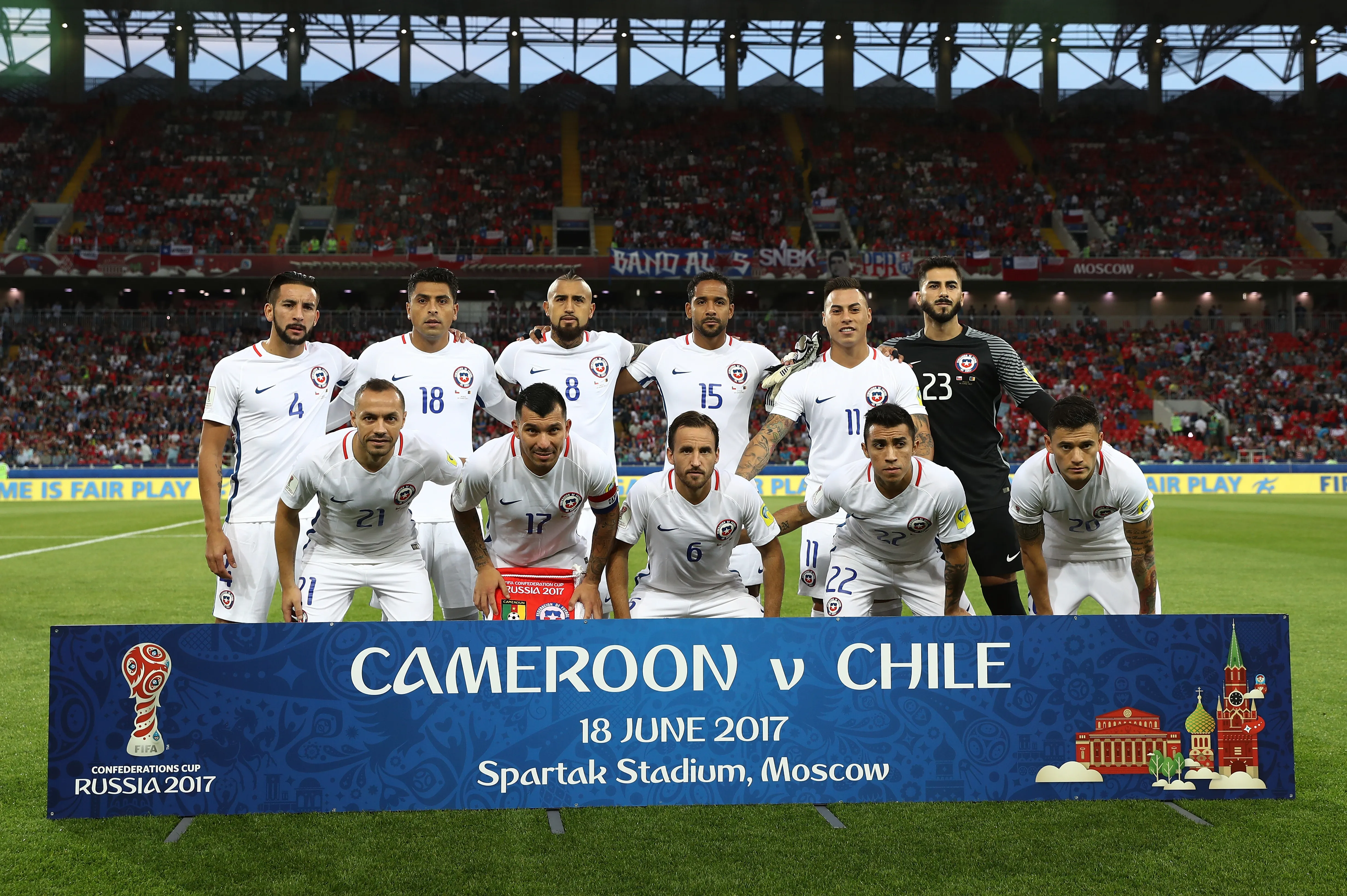 Vidal y Herrera jugando la Copa Confederaciones 2017. Imagen: Getty