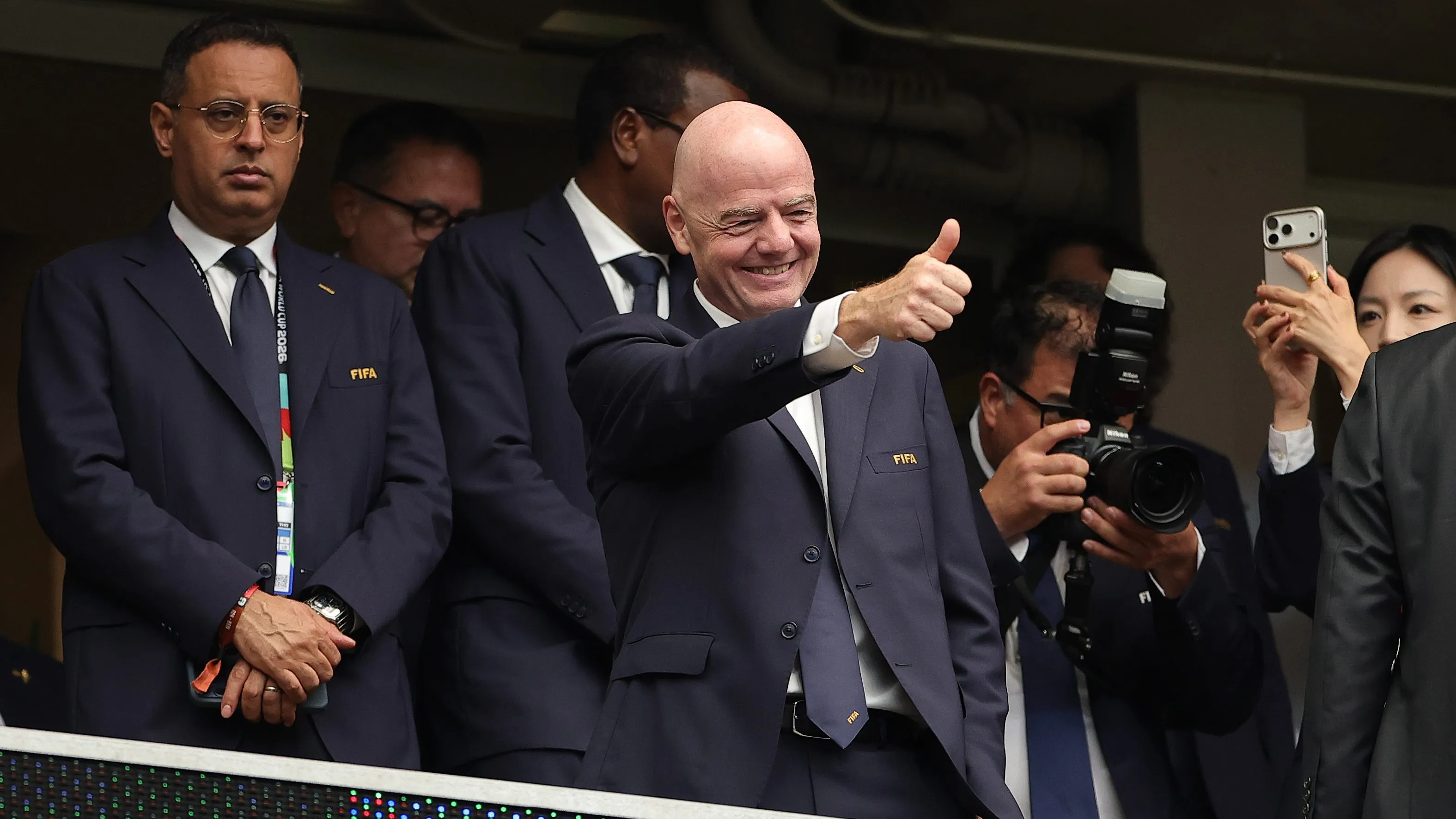 Gianni Infantino habló del polémico caso Balogun.