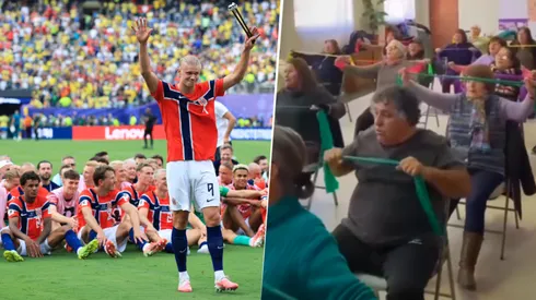 Abuelitos en el sur de Chile, replican el festejo de Noruega