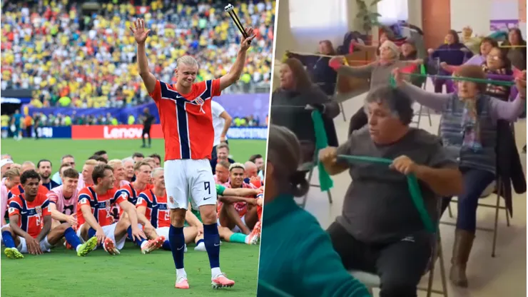 Abuelitos en el sur de Chile, replican el festejo de Noruega