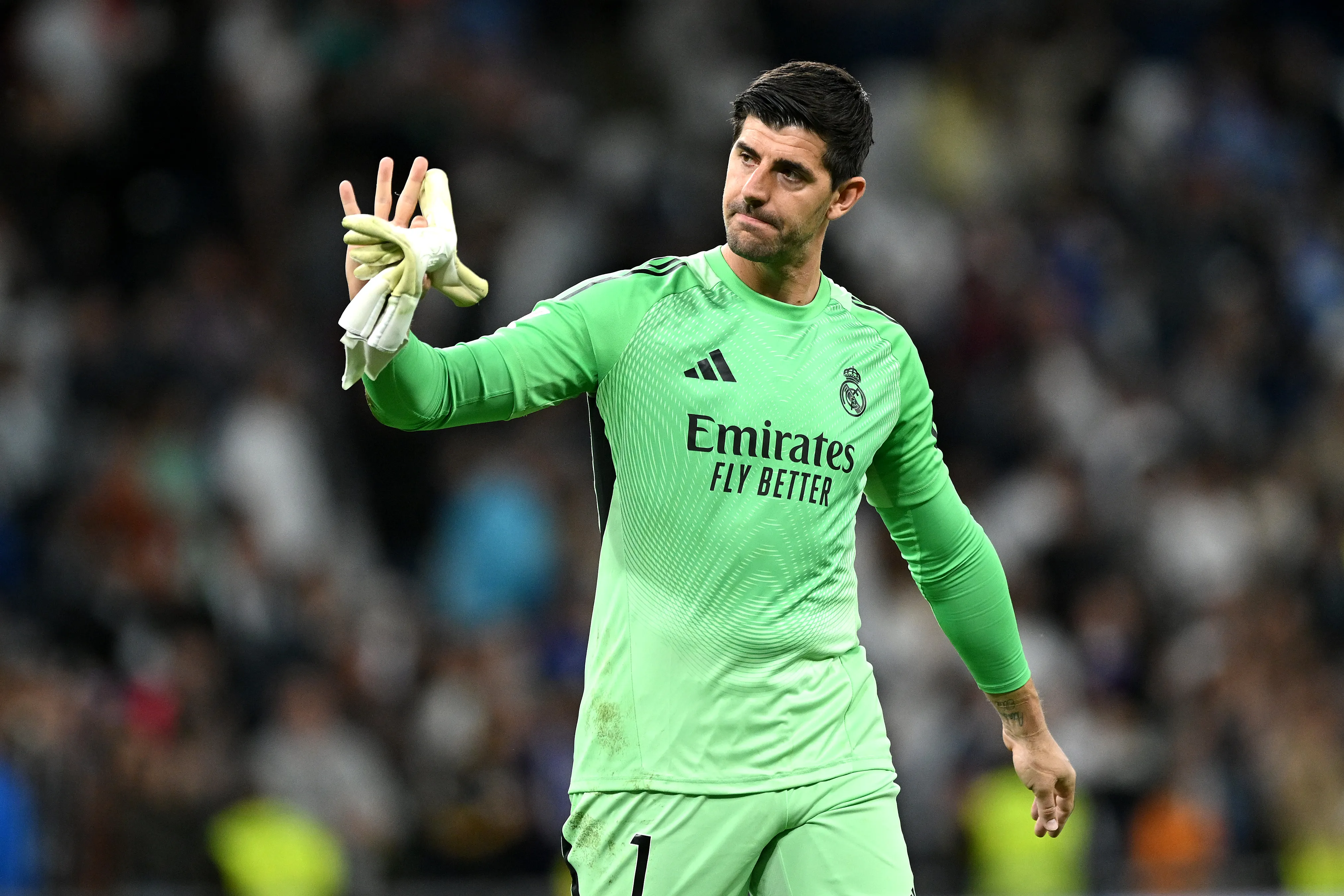 Thibaut Courtois, el arquero del Real Madrid. (Denis Doyle/Getty Images).