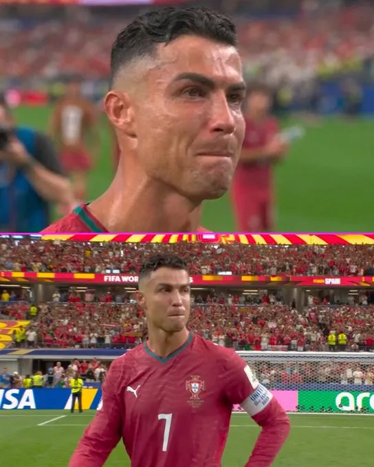 Cristiano Ronaldo contuvo las lágrimas tras la derrota de Portugal ante España
