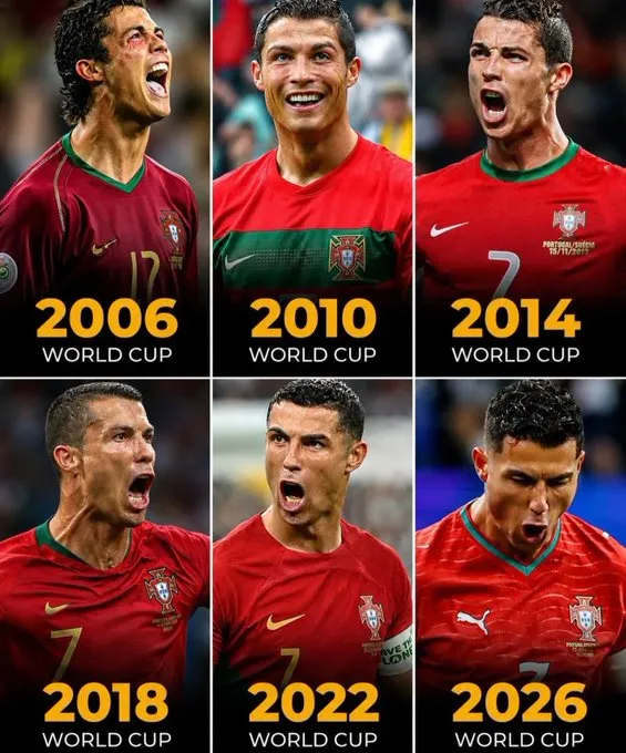 Cristiano Ronaldo dijo presente en seis Mundiales con Portugal