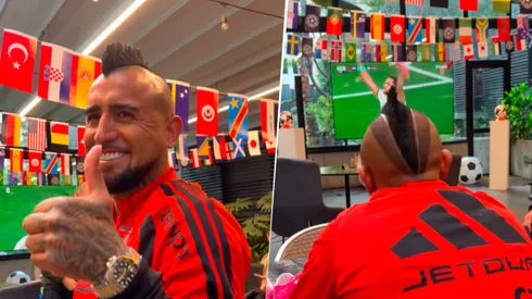 Vidal festejó el triunfo de España sobre Portugal. "Mi candidato", recalcó