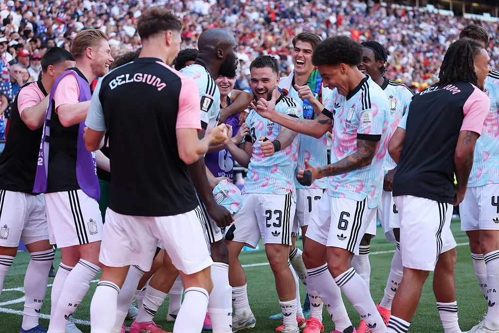 Los jugadores de Bélgica bailaron como Donald Trump tras eliminar a Estados Unidos del Mundial 2026. | Foto: Getty Images.